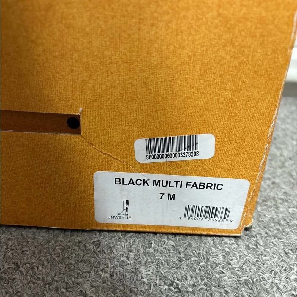 Unisa Black Knee High Boots